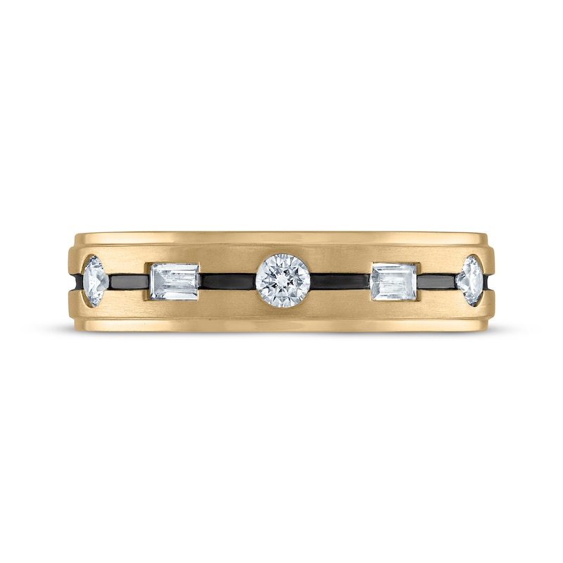 Main Image 3 of Now + Forever Men's Diamond Wedding Band 3/8 ct tw 10K Yellow Gold