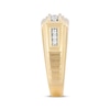 Thumbnail Image 2 of Now + Forever Men's Diamond Angled Wedding Band 1/4 ct tw 10K Yellow Gold