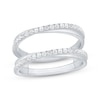 Thumbnail Image 1 of Now + Forever Diamond Crossover Enhancer Ring 3/8 ct tw 14K White Gold