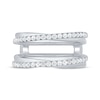 Thumbnail Image 3 of Now + Forever Diamond Crossover Enhancer Ring 3/8 ct tw 14K White Gold