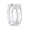 Thumbnail Image 2 of Now + Forever Baguette & Round-Cut Diamond Asymmetric Curve Enhancer Ring 1/2 ct tw 14K White Gold