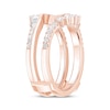 Thumbnail Image 2 of Now + Forever Baguette & Round-Cut Diamond Asymmetric Curve Enhancer Ring 1/2 ct tw 14K Rose Gold