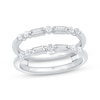 Thumbnail Image 1 of Now + Forever Baguette & Round-Cut Diamond Enhancer Ring 1/2 ct tw 14K White Gold