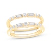 Thumbnail Image 1 of Now + Forever Baguette & Round-Cut Diamond Enhancer Ring 1/2 ct tw 14K Yellow Gold
