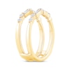 Thumbnail Image 2 of Now + Forever Baguette & Round-Cut Diamond Enhancer Ring 1/2 ct tw 14K Yellow Gold