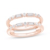Thumbnail Image 1 of Now + Forever Baguette & Round-Cut Diamond Enhancer Ring 1/2 ct tw 14K Rose Gold