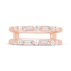Thumbnail Image 3 of Now + Forever Baguette & Round-Cut Diamond Enhancer Ring 1/2 ct tw 14K Rose Gold