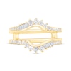 Thumbnail Image 3 of Now + Forever Baguette & Round-Cut Diamond Asymmetric Curve Enhancer Ring 1/2 ct tw 14K Yellow Gold