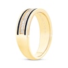 Thumbnail Image 2 of Now + Forever Men's Diamond Wedding Band 1/4 ct tw 10K Yellow Gold