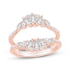 Thumbnail Image 1 of Now + Forever Marquise & Round-Cut Diamond Enhancer Ring 7/8 ct tw 14K Rose Gold