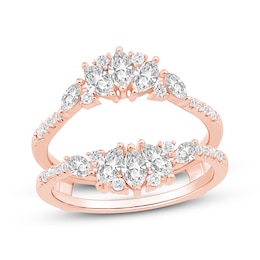 Now + Forever Marquise & Round-Cut Diamond Enhancer Ring 7/8 ct tw 14K Rose Gold