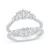 Thumbnail Image 1 of Now + Forever Marquise & Round-Cut Diamond Enhancer Ring 7/8 ct tw 14K White Gold