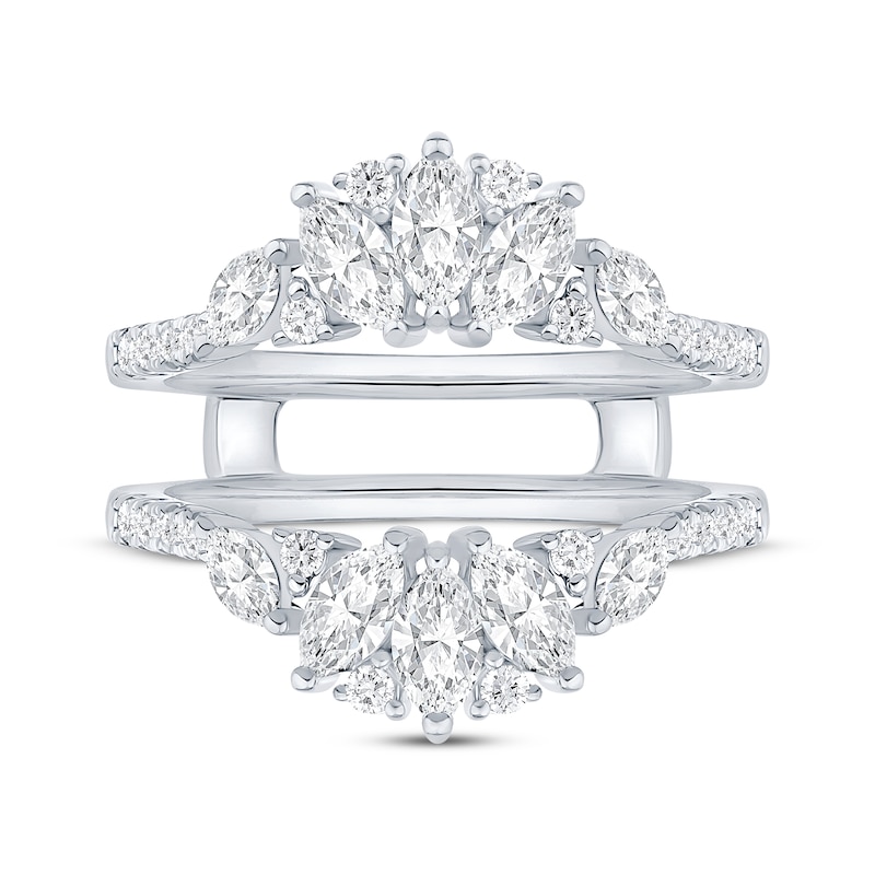 Main Image 3 of Now + Forever Marquise & Round-Cut Diamond Enhancer Ring 7/8 ct tw 14K White Gold