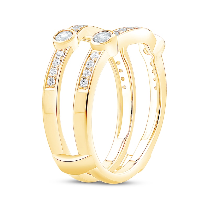 Main Image 2 of Now + Forever Diamond Bezel Enhancer Ring 1/2 ct tw 14K Yellow Gold