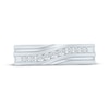 Thumbnail Image 3 of Now + Forever Men's Diamond Wave Wedding Band 1/4 ct tw 10K White Gold