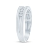 Thumbnail Image 2 of Now + Forever Men's Diamond Grooved Wedding Band 1/4 ct tw 10K White Gold