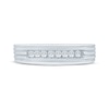 Thumbnail Image 3 of Now + Forever Men's Diamond Grooved Wedding Band 1/4 ct tw 10K White Gold