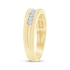 Thumbnail Image 2 of Now + Forever Men's Diamond Grooved Wedding Band 1/4 ct tw 10K Yellow Gold
