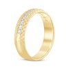 Thumbnail Image 2 of Now + Forever Men's Diamond Pyramid Edge Wedding Band 1/2 ct tw 10K Yellow Gold