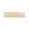 Thumbnail Image 3 of Now + Forever Men's Diamond Pyramid Edge Wedding Band 1/2 ct tw 10K Yellow Gold