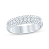 Thumbnail Image 1 of Now + Forever Men's Diamond Pyramid Edge Wedding Band 1/2 ct tw 10K White Gold