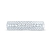 Thumbnail Image 3 of Now + Forever Men's Diamond Pyramid Edge Wedding Band 1/2 ct tw 10K White Gold