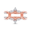Thumbnail Image 3 of Now + Forever Marquise & Round-Cut Diamond Enhancer Ring 1/2 ct tw 14K Rose Gold