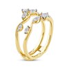 Thumbnail Image 2 of Now + Forever Marquise & Round-Cut Diamond Enhancer Ring 1/2 ct tw 14K Yellow Gold
