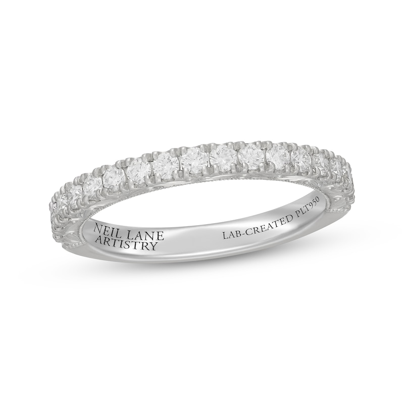 Main Image 1 of Neil Lane Artistry Heritage Lab-Grown Diamond Wedding Band 1/2 ct tw Platinum