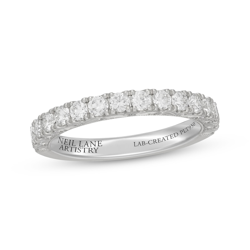 Main Image 1 of Neil Lane Artistry Heritage Lab-Grown Diamond Wedding Band 3/4 ct tw Platinum