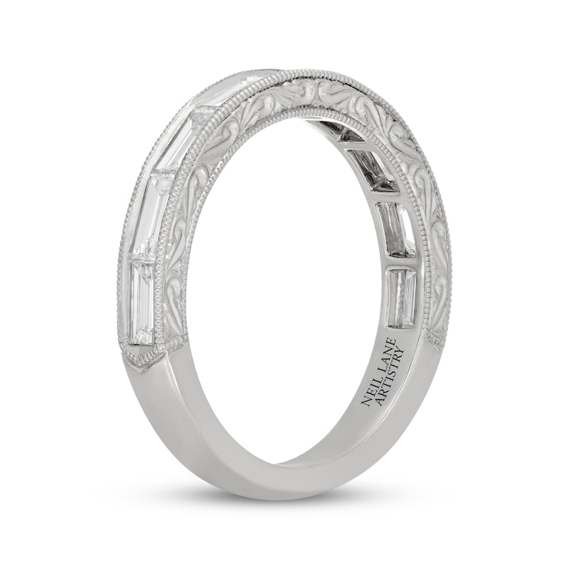 Main Image 2 of Neil Lane Artistry Heritage Baguette-Cut Lab-Grown Diamond Wedding Band 1 ct tw Platinum