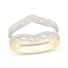 Thumbnail Image 1 of Now + Forever Diamond Scallop Enhancer Ring 1/2 ct tw 14K Two-Tone Gold