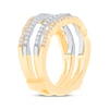 Thumbnail Image 2 of Now + Forever Diamond Scallop Enhancer Ring 1/2 ct tw 14K Two-Tone Gold