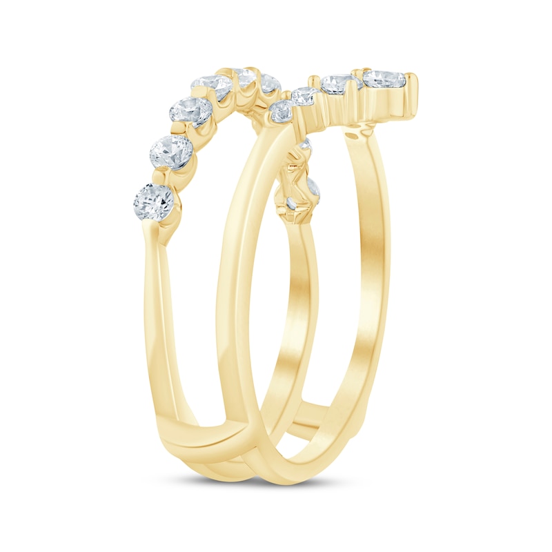 Main Image 2 of Now + Forever Diamond Chevron Enhancer Ring 5/8 ct tw 14K Yellow Gold