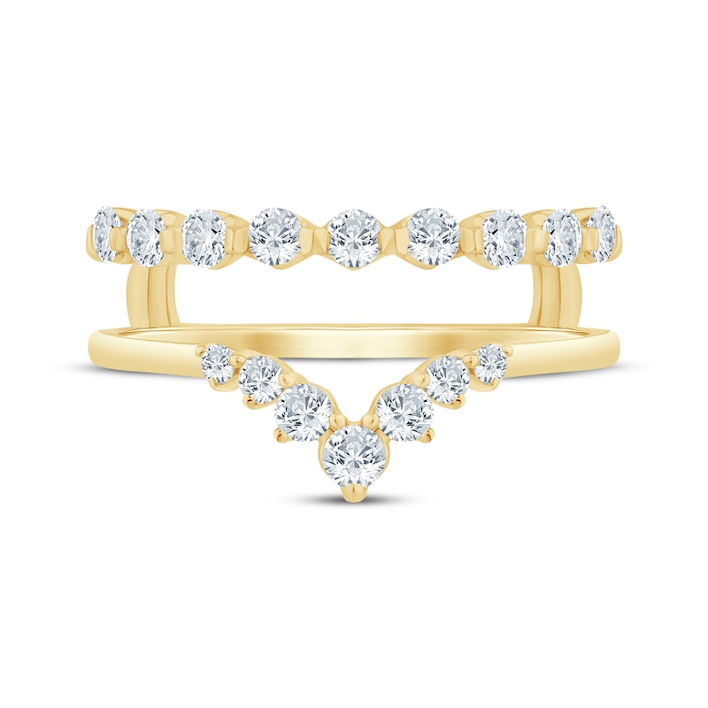 Main Image 3 of Now + Forever Diamond Chevron Enhancer Ring 5/8 ct tw 14K Yellow Gold