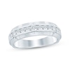 Thumbnail Image 1 of Now + Forever Men's Diamond Channel Wedding Band 1 ct tw 10K White Gold