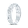Thumbnail Image 2 of Now + Forever Men's Diamond Channel Wedding Band 1 ct tw 10K White Gold