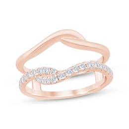 Now + Forever Diamond Enhancer Ring 1/3 ct tw 14K Rose Gold