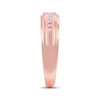 Thumbnail Image 2 of Now + Forever Men's Diamond Milgrain Wedding Band 1/10 ct tw 10K Rose Gold