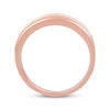 Thumbnail Image 3 of Now + Forever Men's Diamond Milgrain Wedding Band 1/10 ct tw 10K Rose Gold