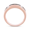 Thumbnail Image 3 of Now + Forever Men's Champagne & White Diamond Wedding Band 1/3 ct tw 10K Rose Gold