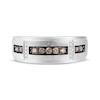 Thumbnail Image 4 of Now + Forever Men's Champagne & White Diamond Wedding Band 1/3 ct tw 10K White Gold