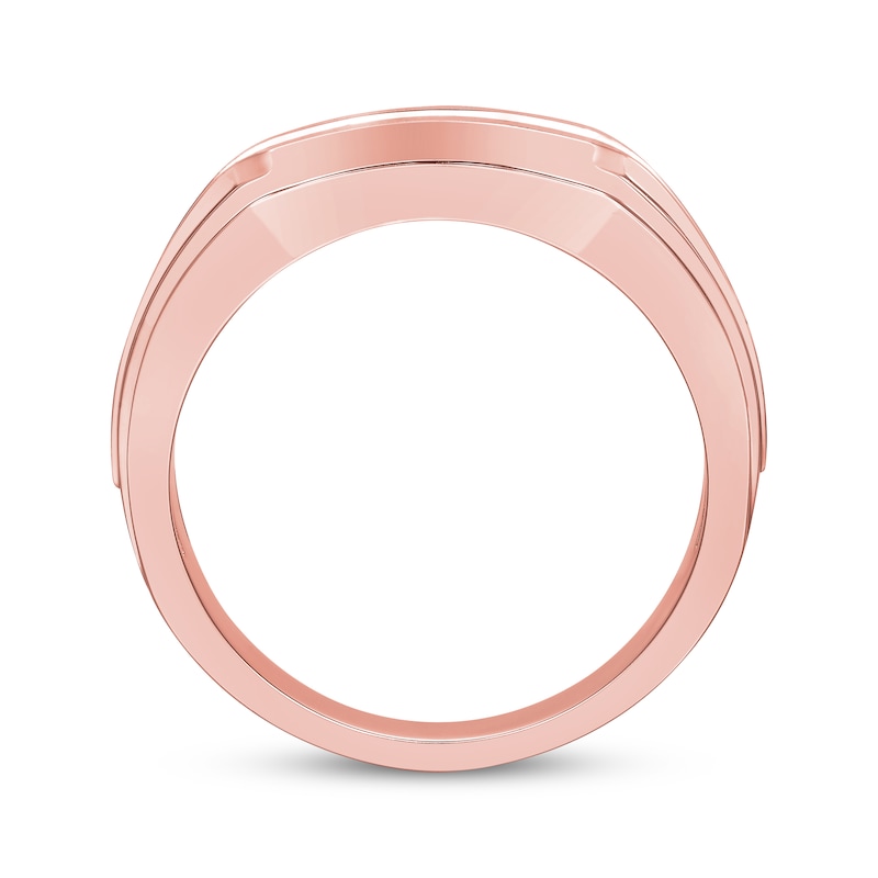 Main Image 3 of Now + Forever Men's Diamond Wedding Band 1/2 ct tw 10K Rose Gold