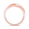 Thumbnail Image 3 of Now + Forever Men's Diamond Accent Diagonal Wedding Band 10K Rose Gold