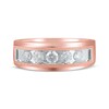 Thumbnail Image 4 of Men's Diamond Five-Stone Wedding Band 1 ct tw 10K Rose Gold