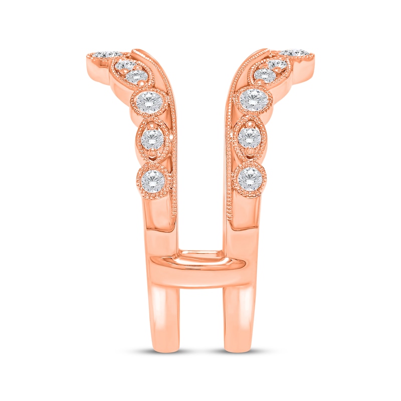 Main Image 2 of Now + Forever Diamond Milgrain Enhancer Ring 1/2 ct tw 14K Rose Gold