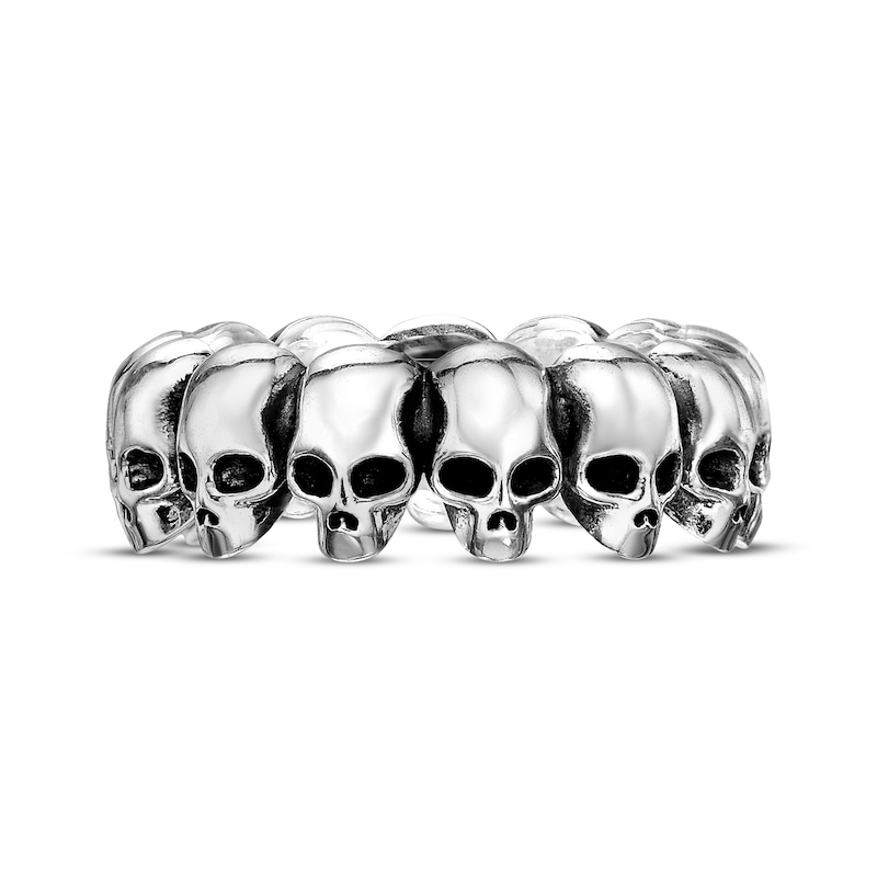 Main Image 4 of Men's Skull Ring Sterling Silver