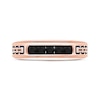 Thumbnail Image 3 of Now + Forever Men's Black Diamond Five-Stone Wedding Band 1/2 ct tw 10K Rose Gold