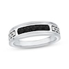 Thumbnail Image 1 of Now + Forever Men's Black Diamond Five-Stone Wedding Band 1/2 ct tw 10K White Gold