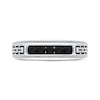 Thumbnail Image 3 of Now + Forever Men's Black Diamond Five-Stone Wedding Band 1/2 ct tw 10K White Gold